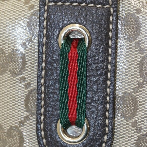 GUCCI Crystal Monogram Web Princy Boston - Brown - Picture 4 of 16